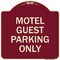 Signmission Motel Guest Parking Only Heavy-Gauge Aluminum Architectural Sign, 18" x 18", BU-1818-23871 A-DES-BU-1818-23871 - alternate 1